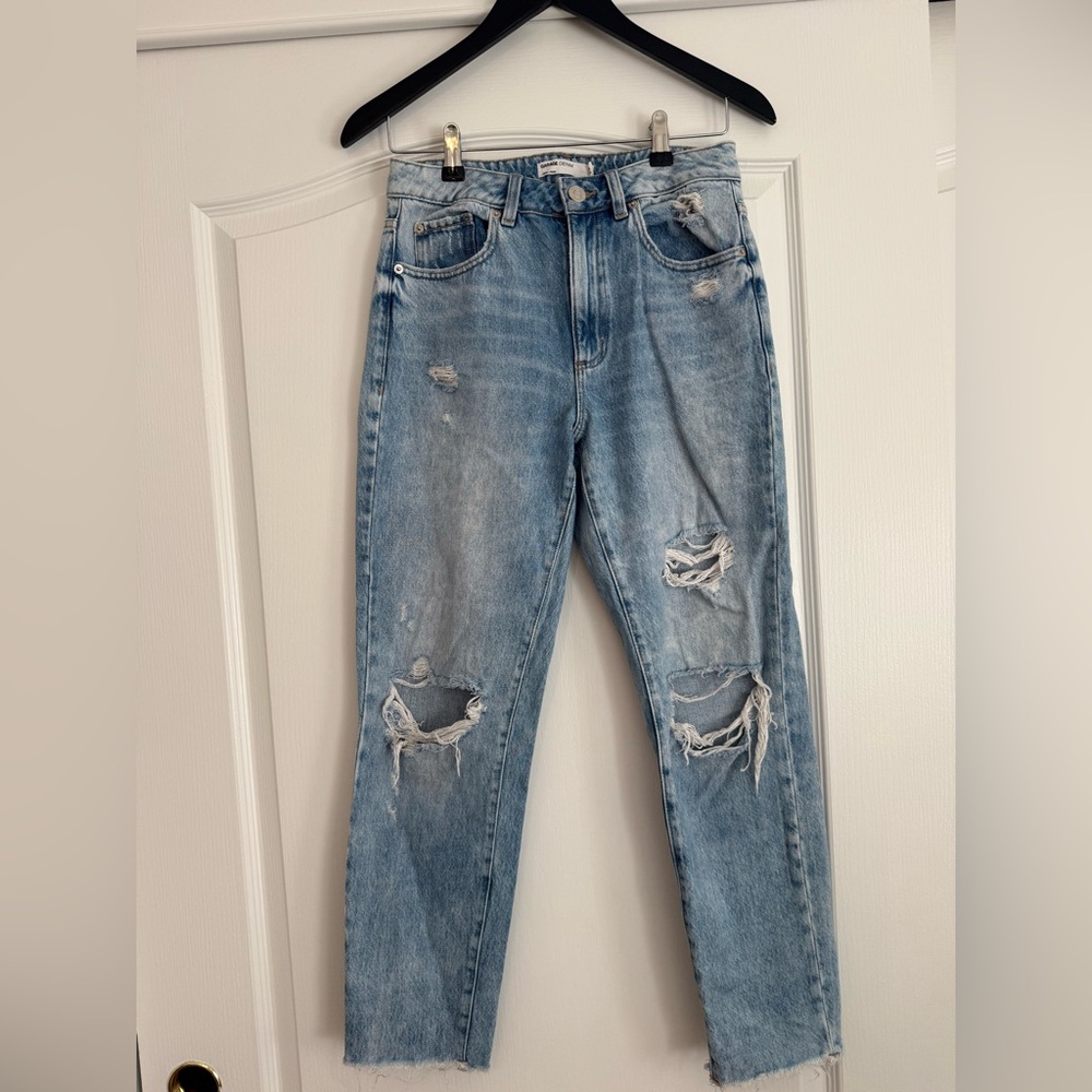 Garage Denim Light Wash Boyfriend Jeans